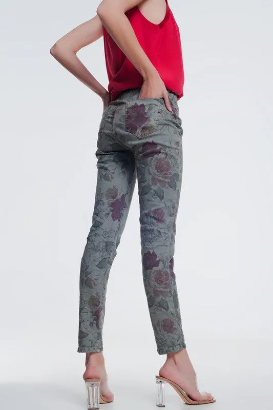 DAYTRIPPER FLORAL PRINT PANTS