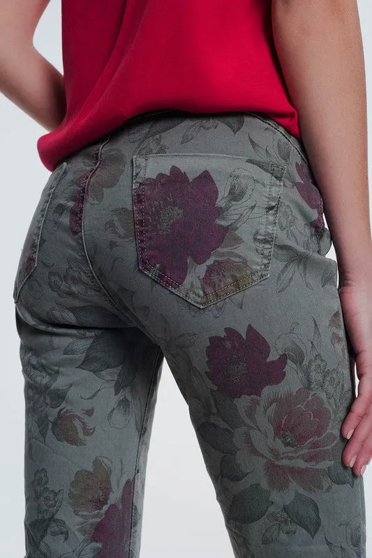 DAYTRIPPER FLORAL PRINT PANTS