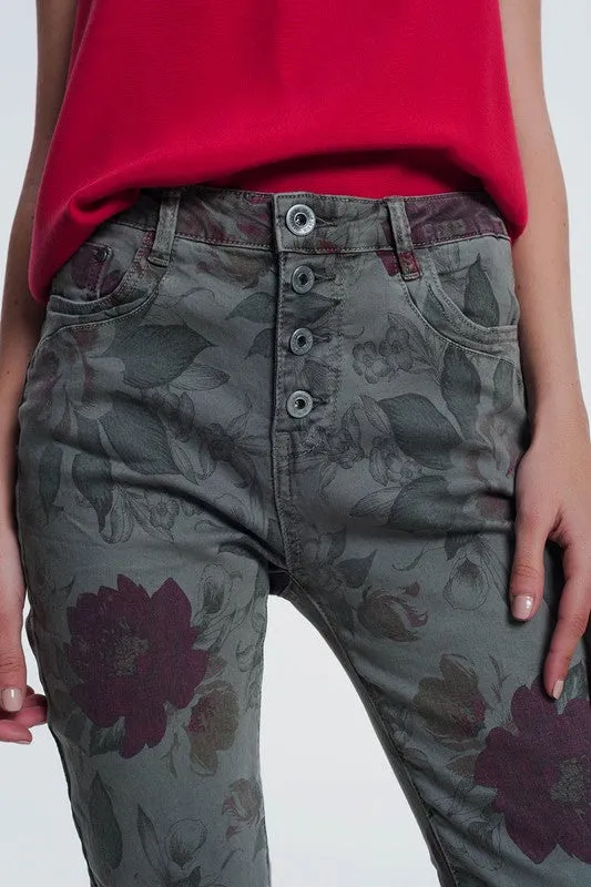DAYTRIPPER FLORAL PRINT PANTS