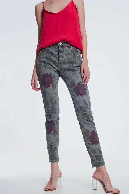 DAYTRIPPER FLORAL PRINT PANTS