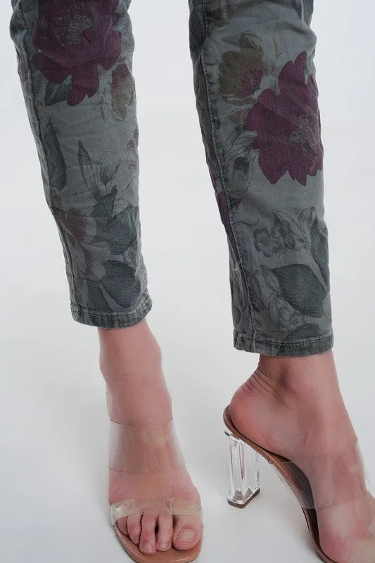 DAYTRIPPER FLORAL PRINT PANTS