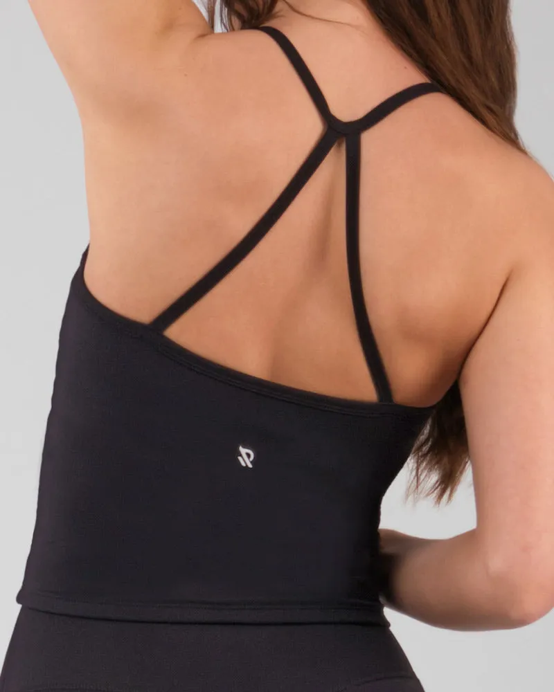 Débardeur à brassière intégrée ALMA Noir