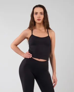 Débardeur à brassière intégrée ALMA Noir