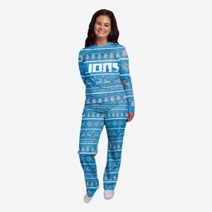 Detroit Lions Womens Family Holiday Pajamas