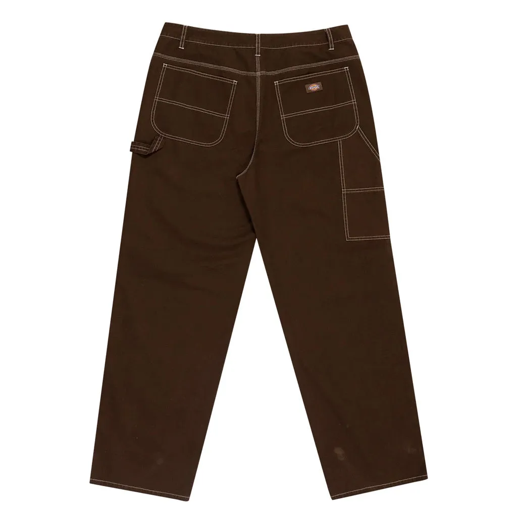 DICKIES TEJANO RELAXED FIR PANELLED CARPENTER PANTS - STONE WASHED TIMBER