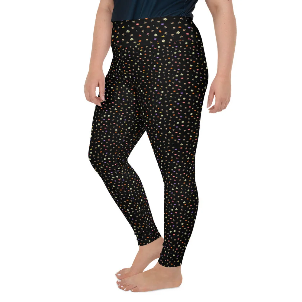 Ditsy Floral Print Plus Size Leggings