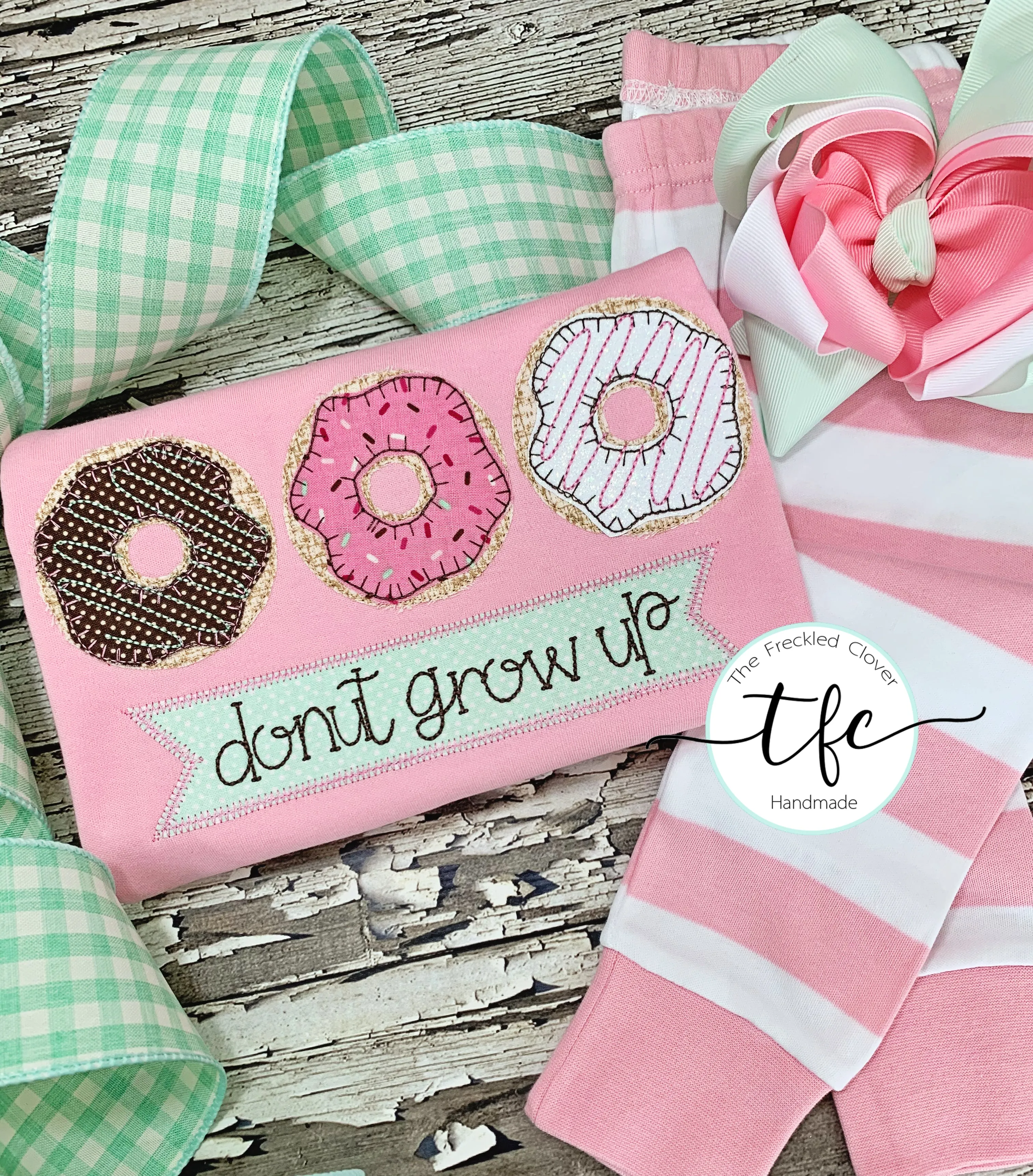 {Donut Grow Up} pajamas shirt