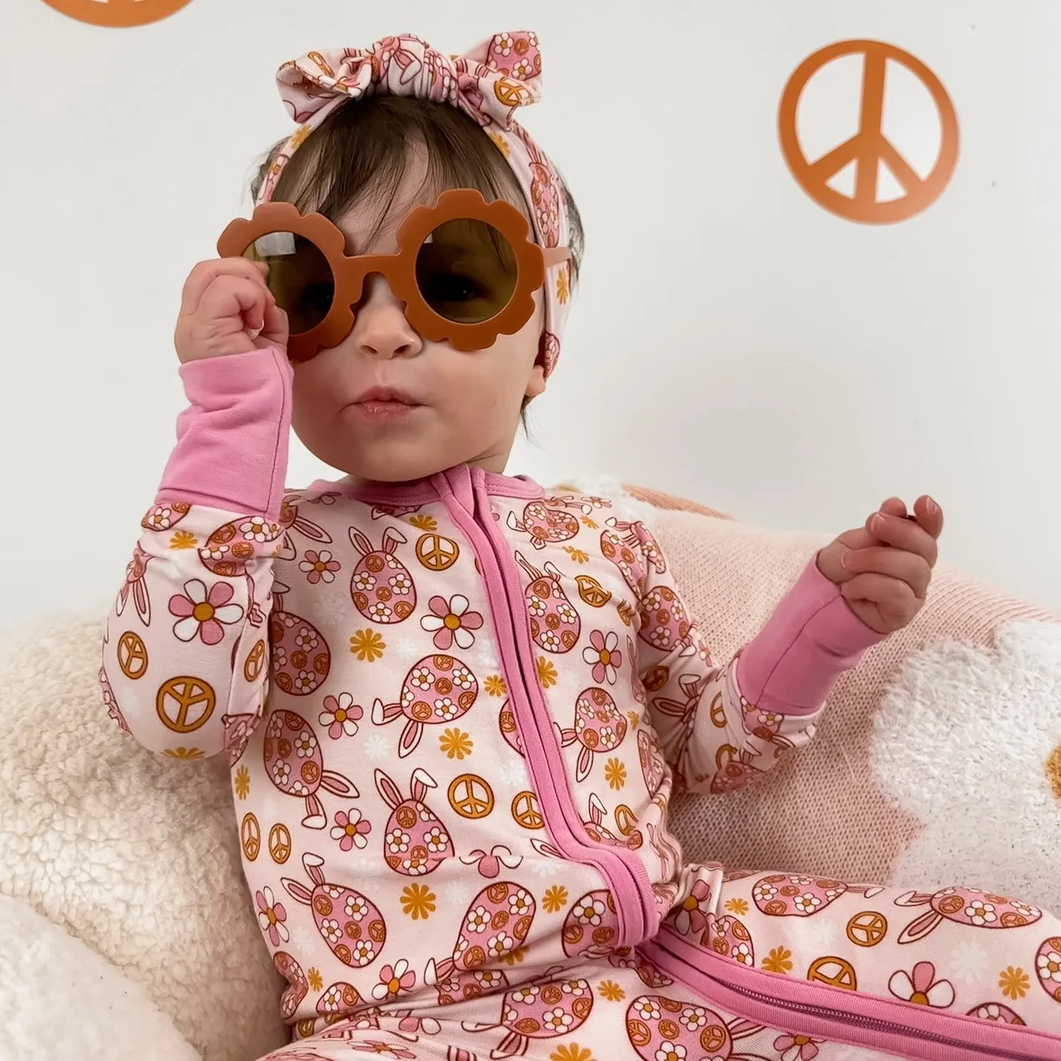 Dream Big Little Co Don't Worry Be Hoppy Dream Romper