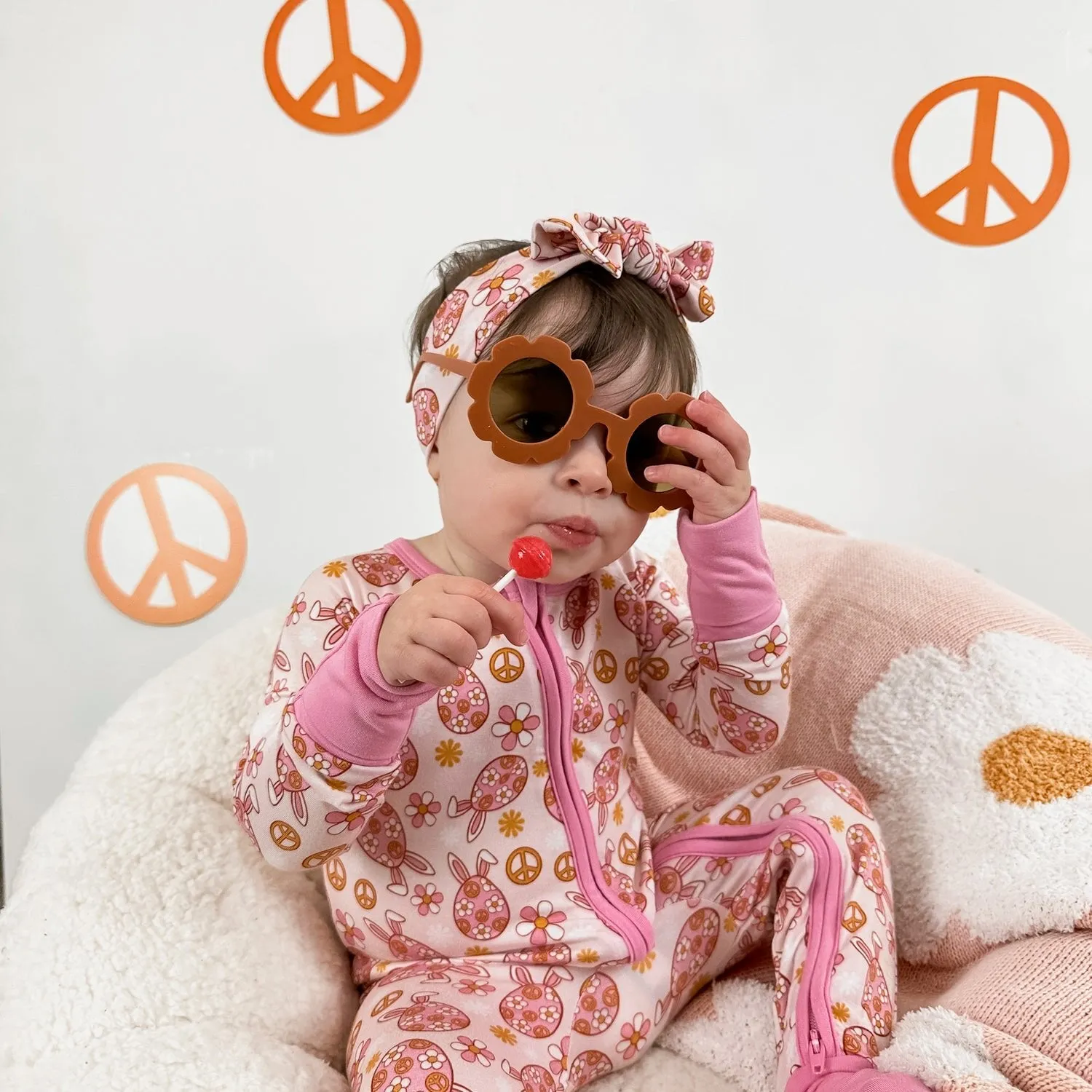 Dream Big Little Co Don't Worry Be Hoppy Dream Romper
