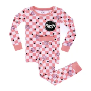 Dream Big Little Co Harvest Kisses Checks L/S Dream Set