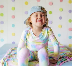 Dream Big Little Co Rainbow Smiley L/S Dream Set
