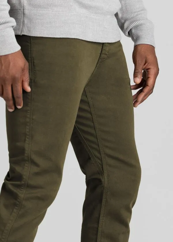 DU/ER Men's No Sweat Relaxed Taper Pant - Army Green