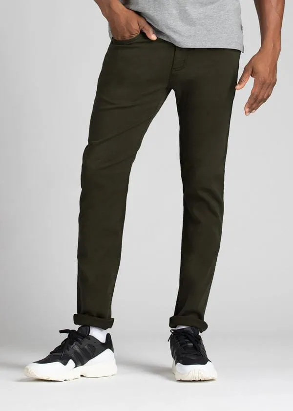 DU/ER Men's No Sweat Relaxed Taper Pant - Army Green