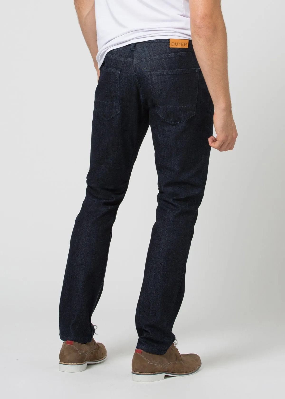 DU/ER Men's Performance Denim Relaxed Taper - Rinse