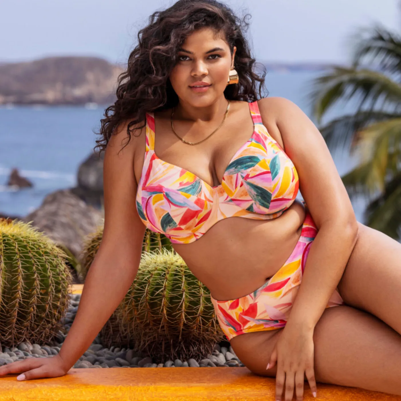 Elomi Sancho Beach Underwired Plunge Bikini