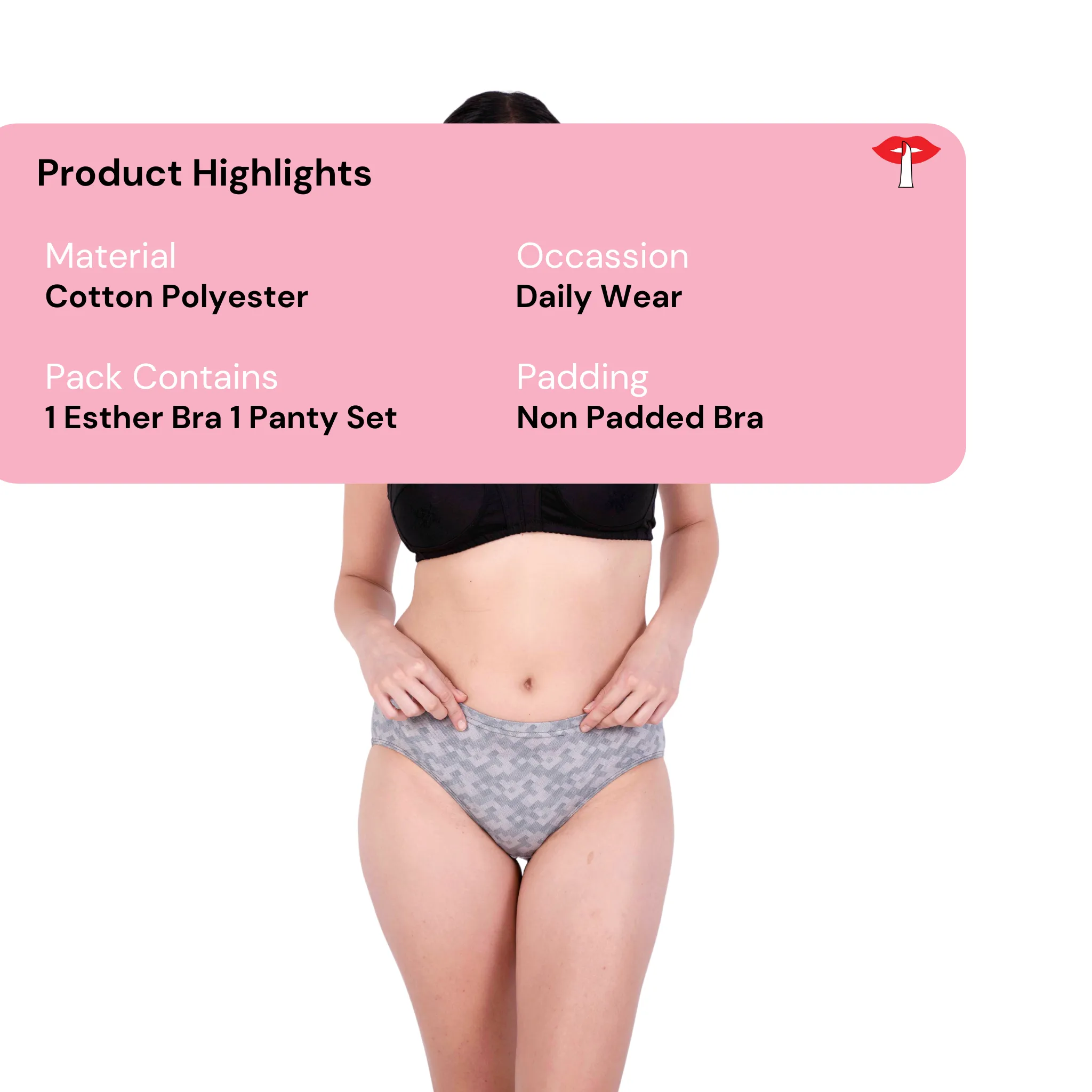 Embroidered Intimates Esther Lingerie Set - Where Comfort Meets Couture