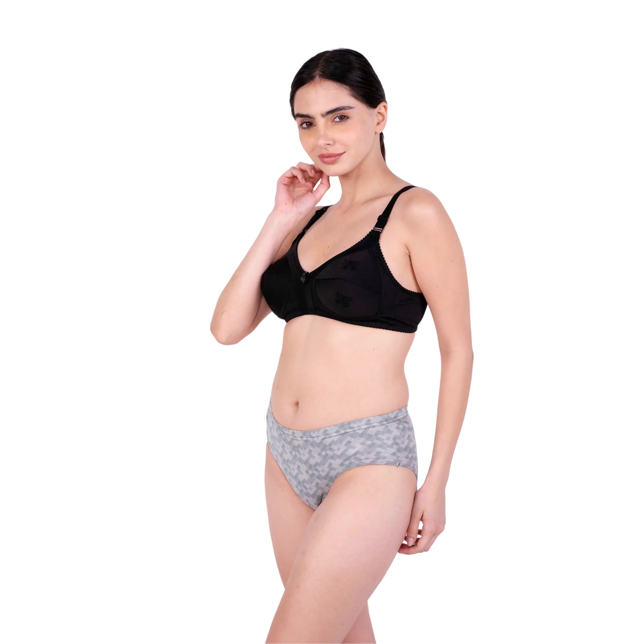 Embroidered Intimates Esther Lingerie Set - Where Comfort Meets Couture