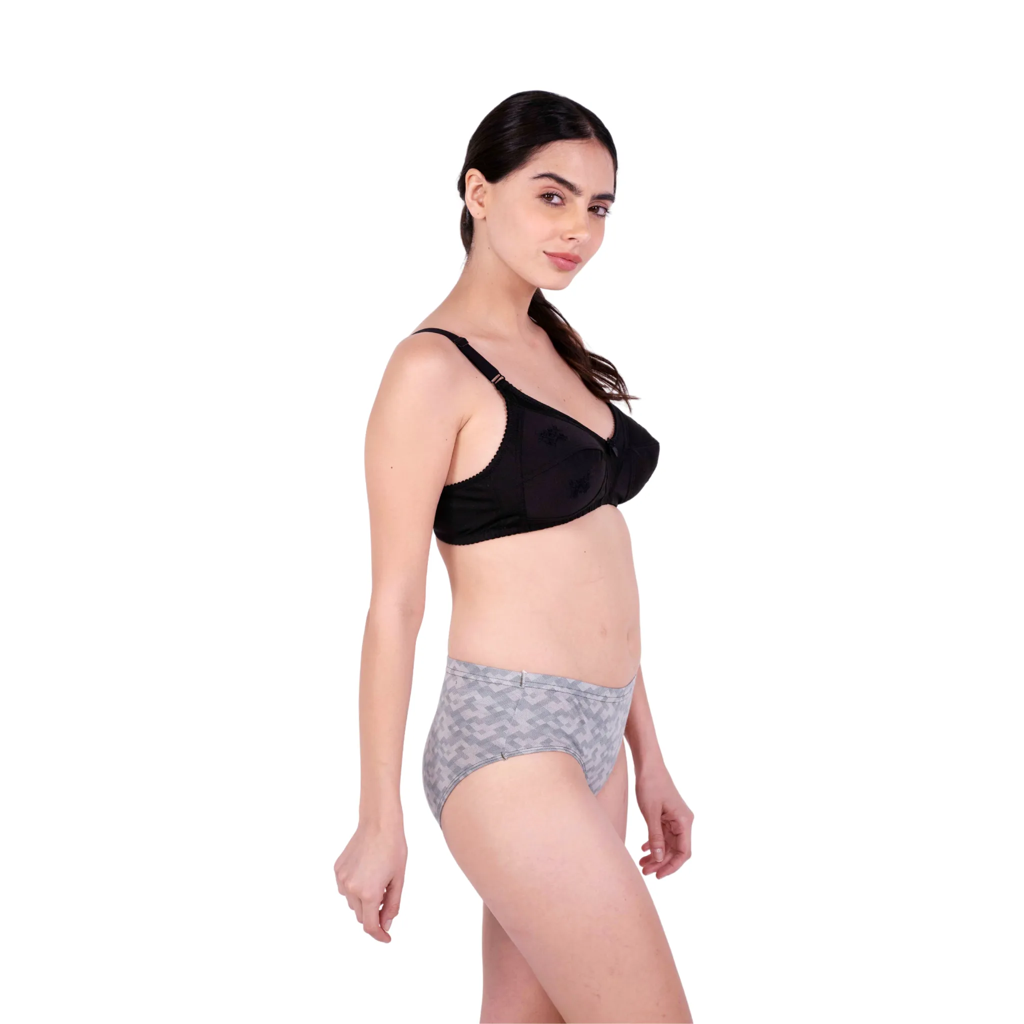 Embroidered Intimates Esther Lingerie Set - Where Comfort Meets Couture