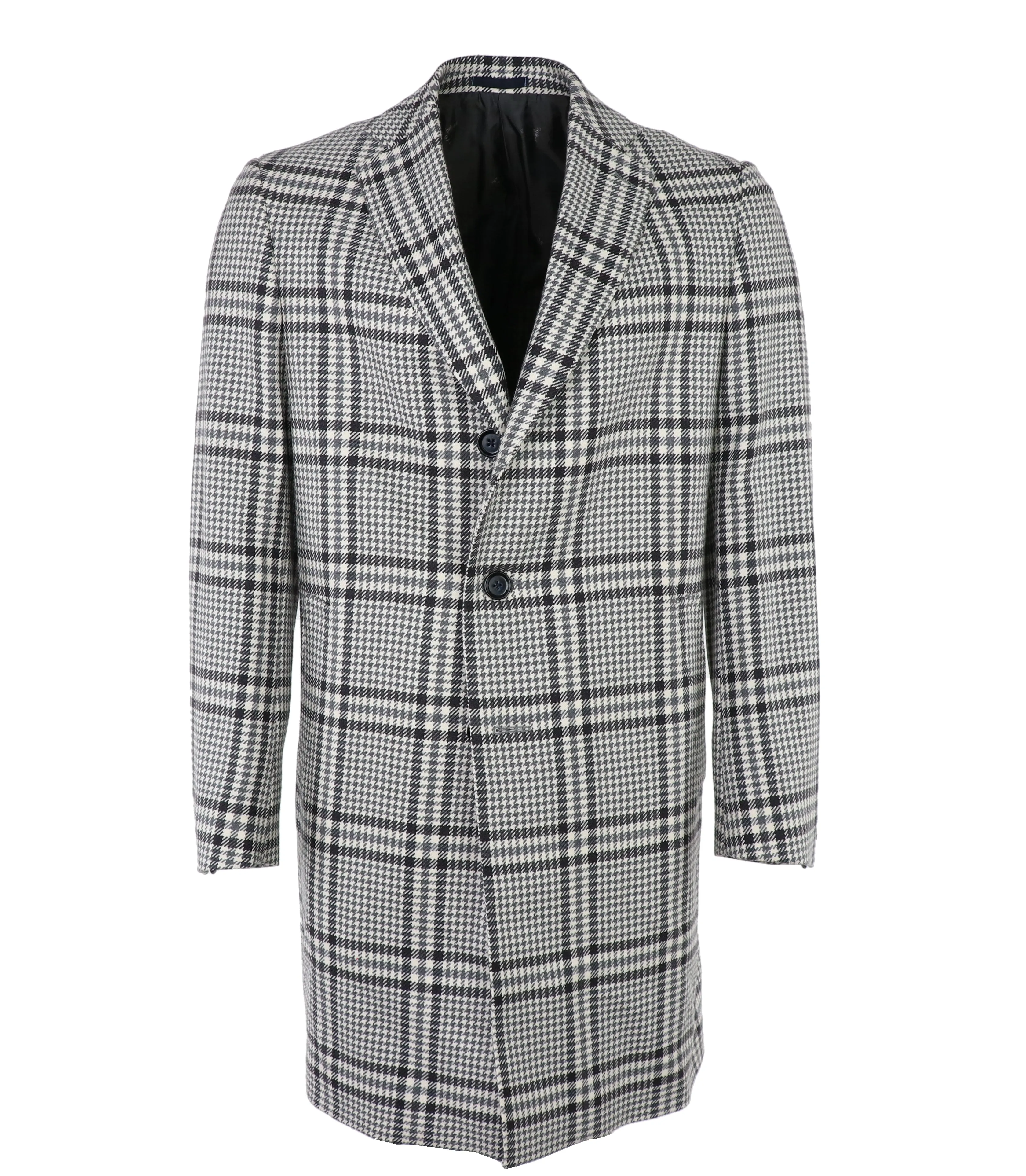 Exploded Plaid Overcoat in Scabal Zeus Wool