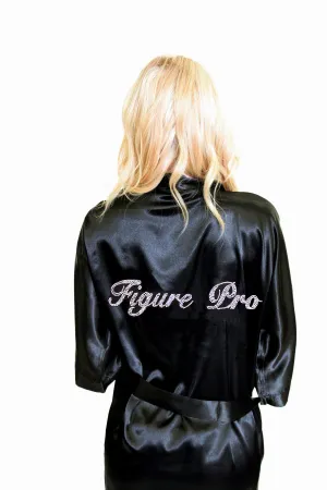 Figure Pro Rhinestone Satin Robe