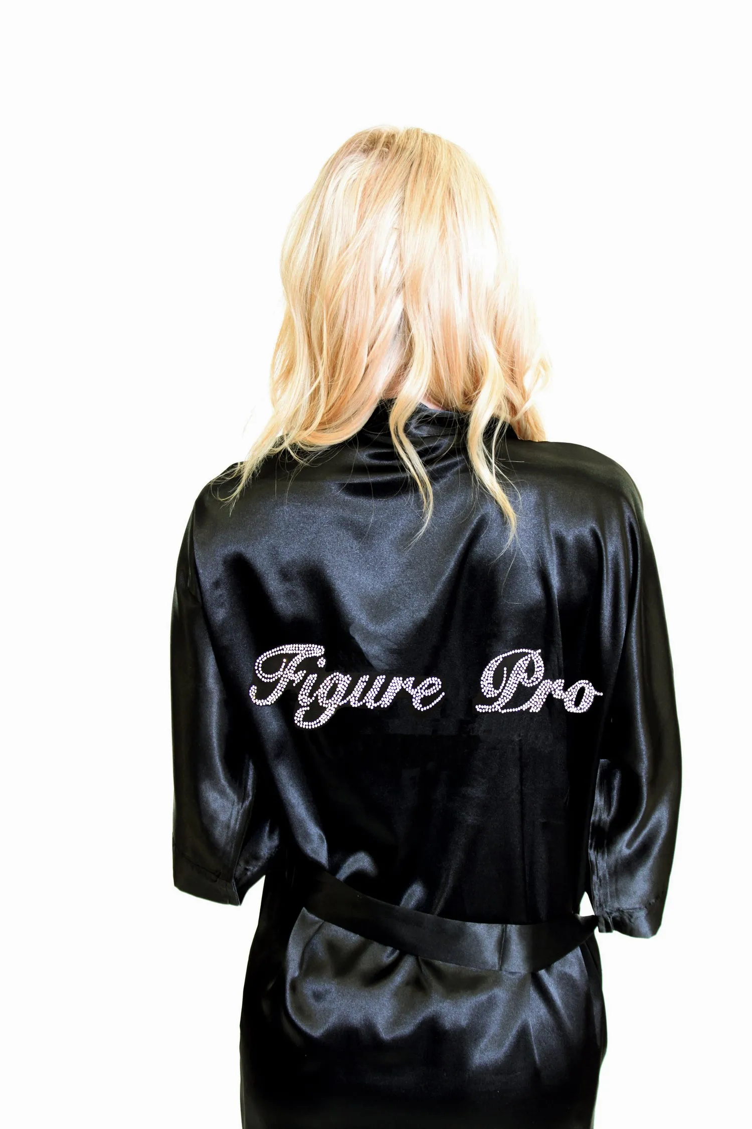 Figure Pro Rhinestone Satin Robe