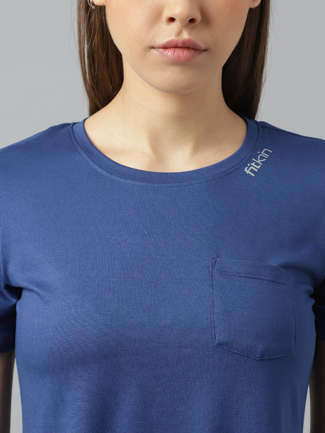 Fitkin women short sleeves t-shirt with laser cut detail