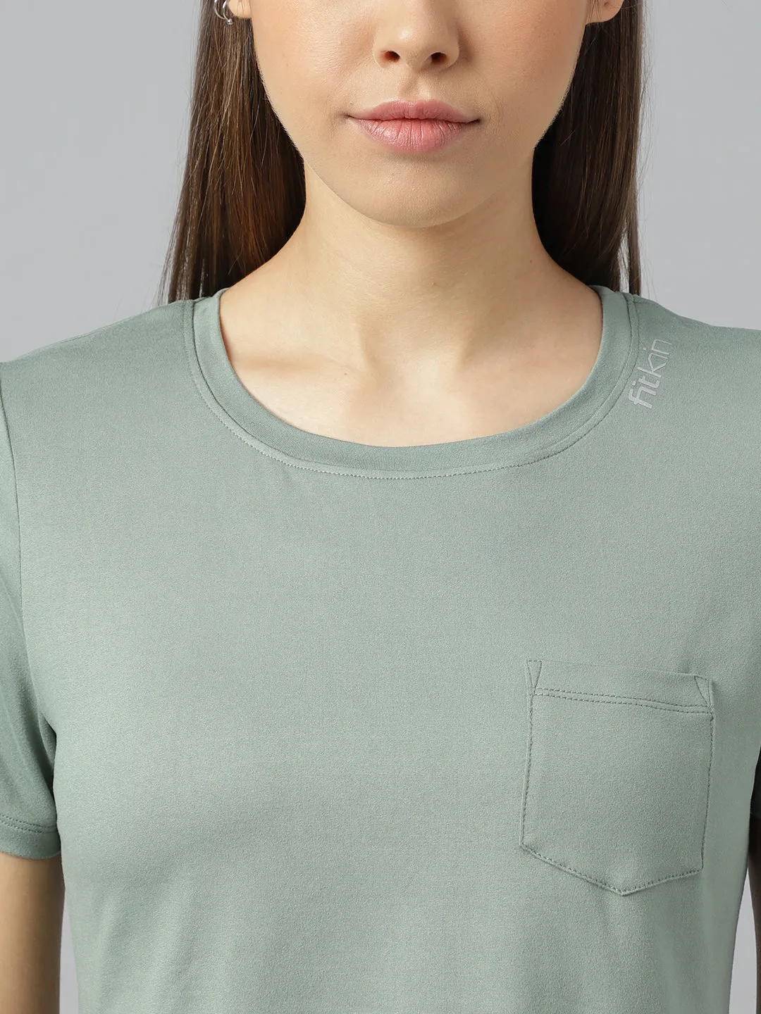 Fitkin women short sleeves t-shirt with laser cut detail
