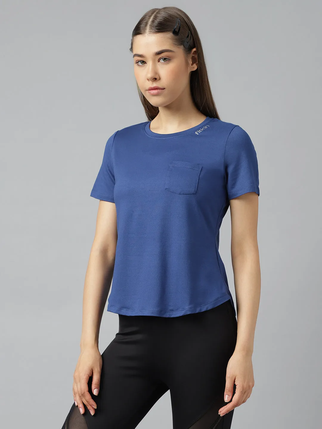 Fitkin women short sleeves t-shirt with laser cut detail