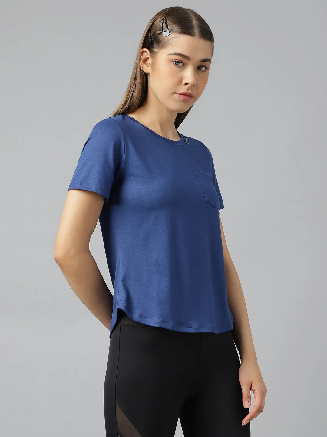 Fitkin women short sleeves t-shirt with laser cut detail
