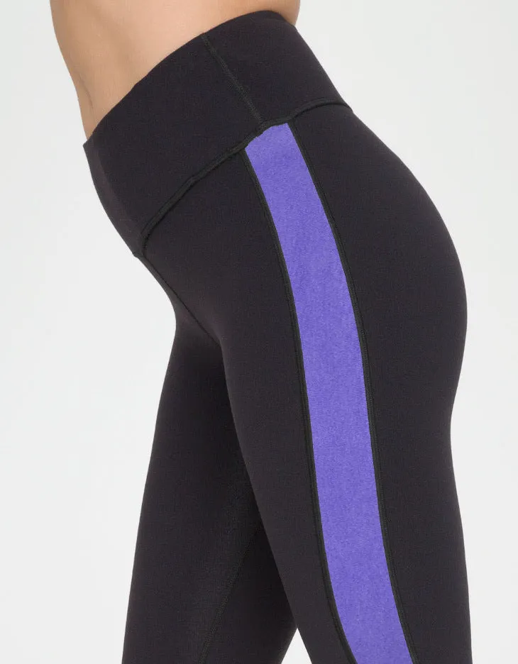 Fitness Leggings Leather Strap Stitching Nine Points Yoga Pants new fashion
