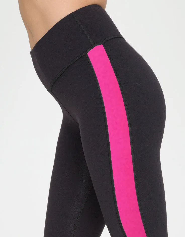 Fitness Leggings Leather Strap Stitching Nine Points Yoga Pants new fashion