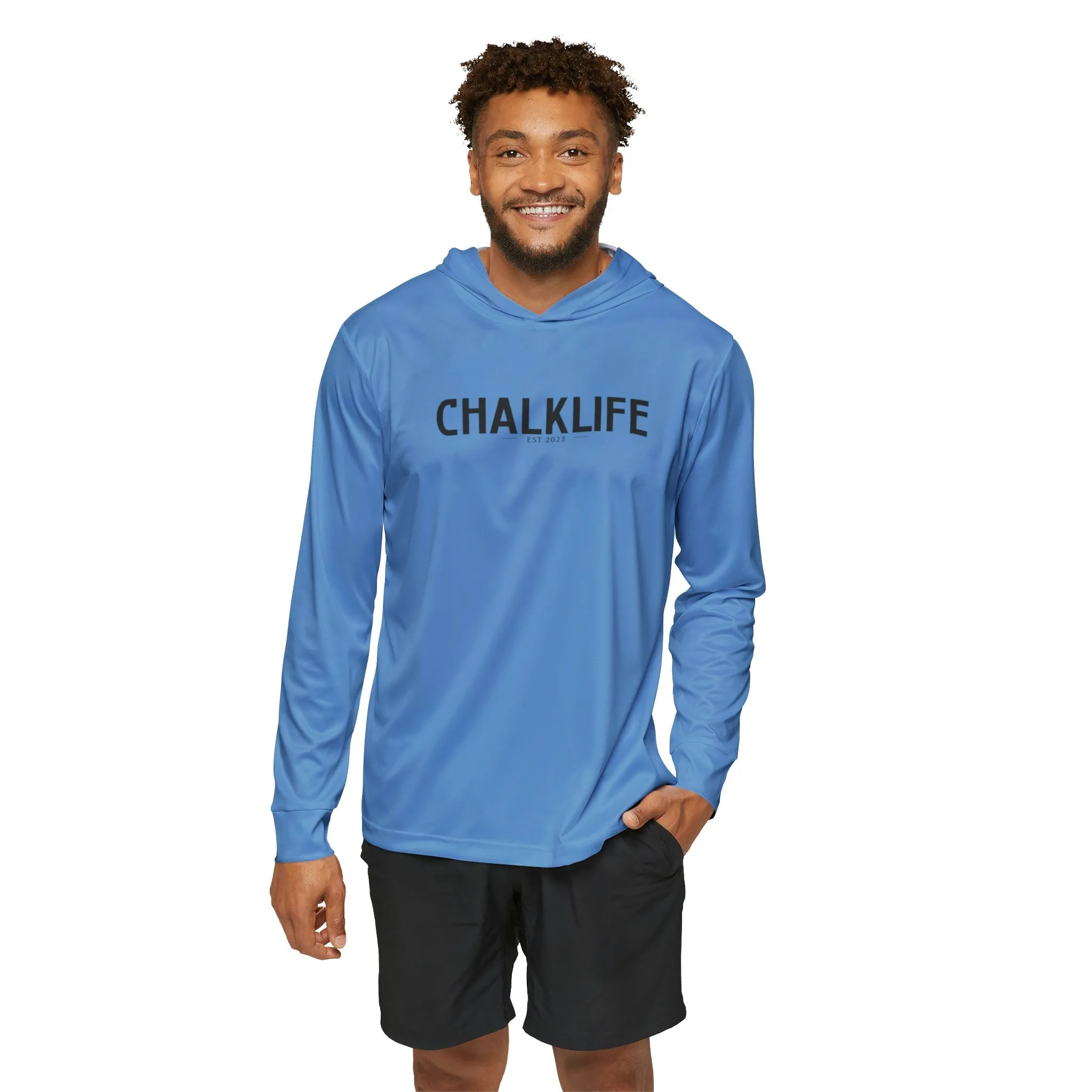 Fitness Performance Hoodie - Light Blue