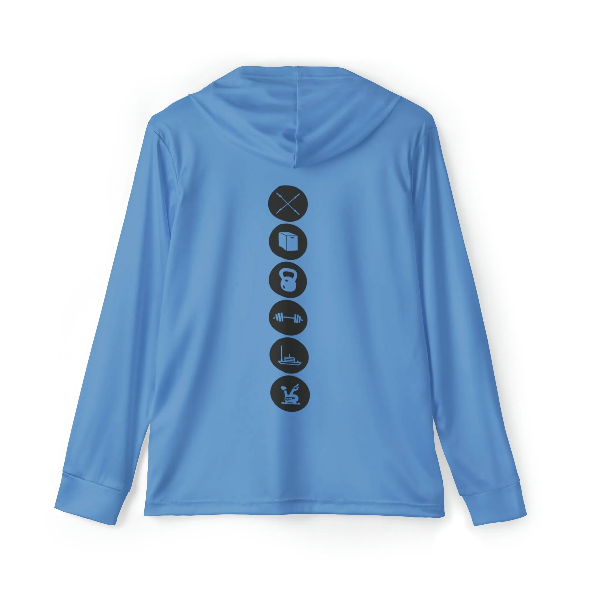 Fitness Performance Hoodie - Light Blue