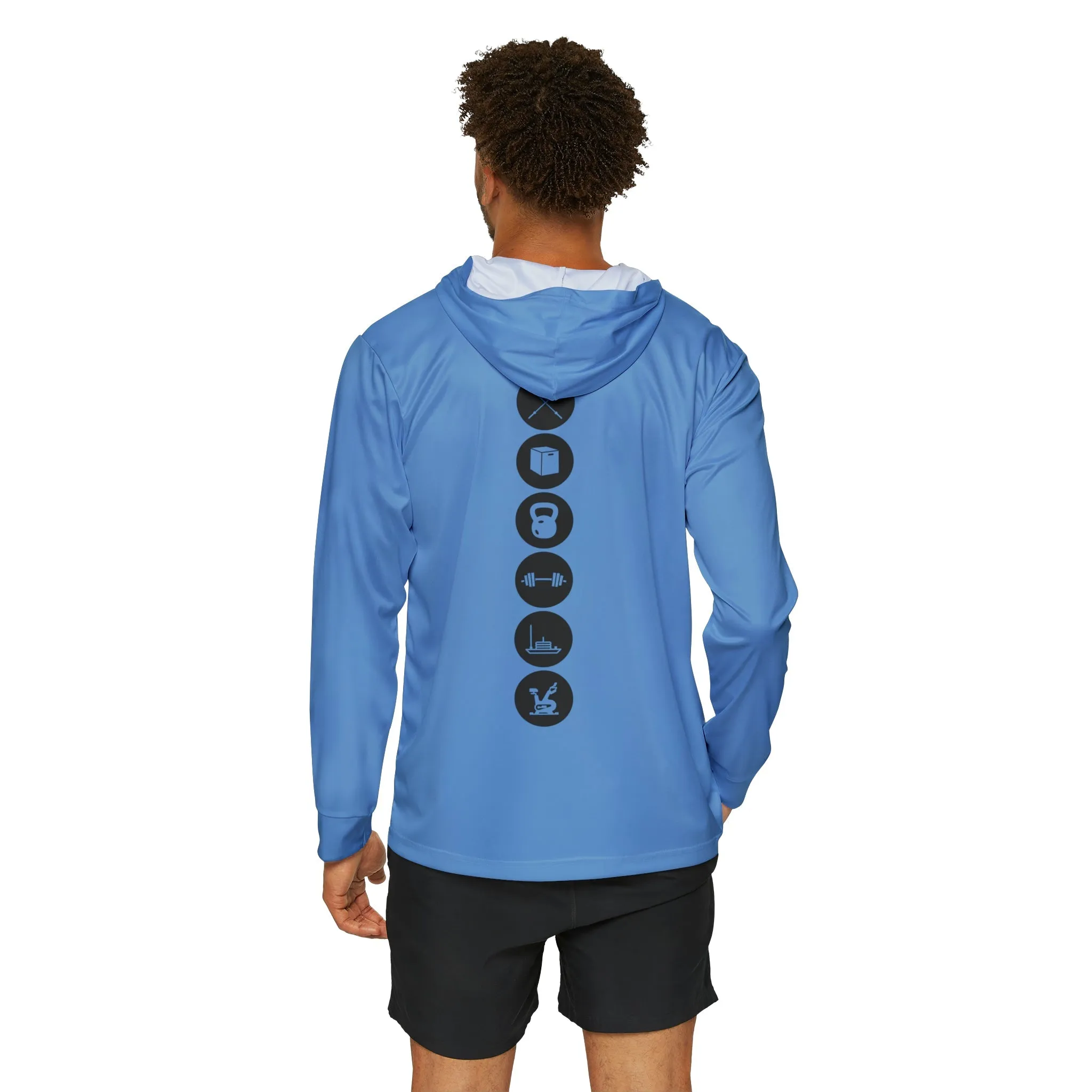 Fitness Performance Hoodie - Light Blue