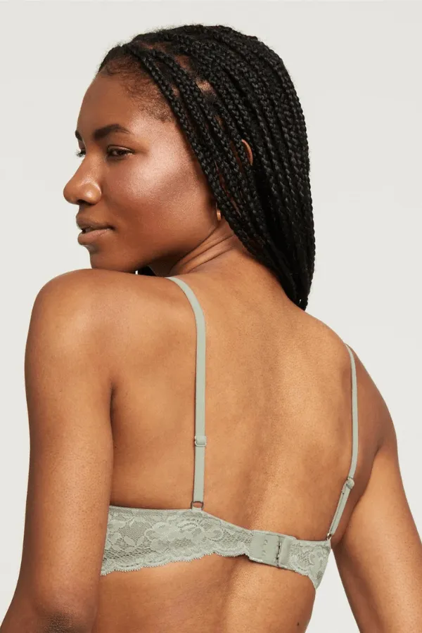 Flirt Demi Lace Bra - Sage