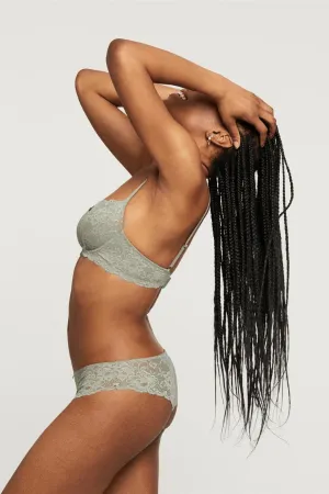 Flirt Demi Lace Bra - Sage