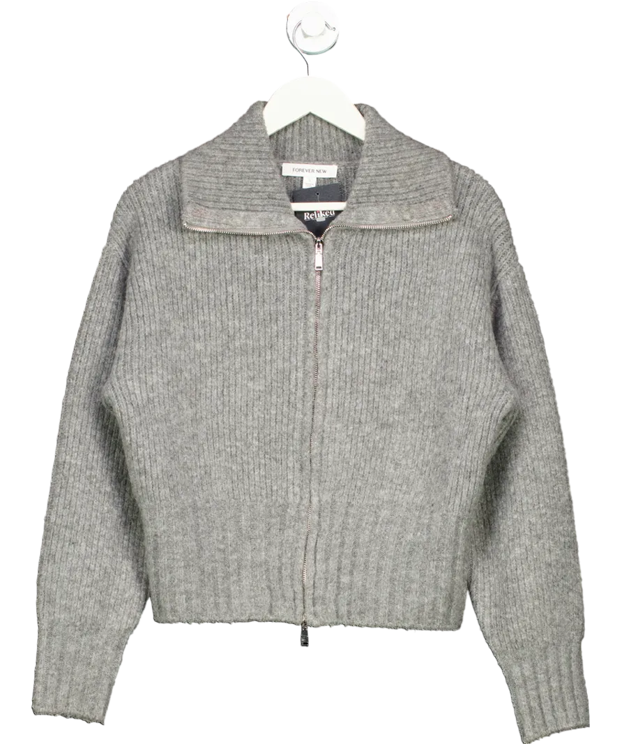 FOREVER NEW Grey Skip To The Beginning Of The Images Gallery Tori Knitted Jacket UK S