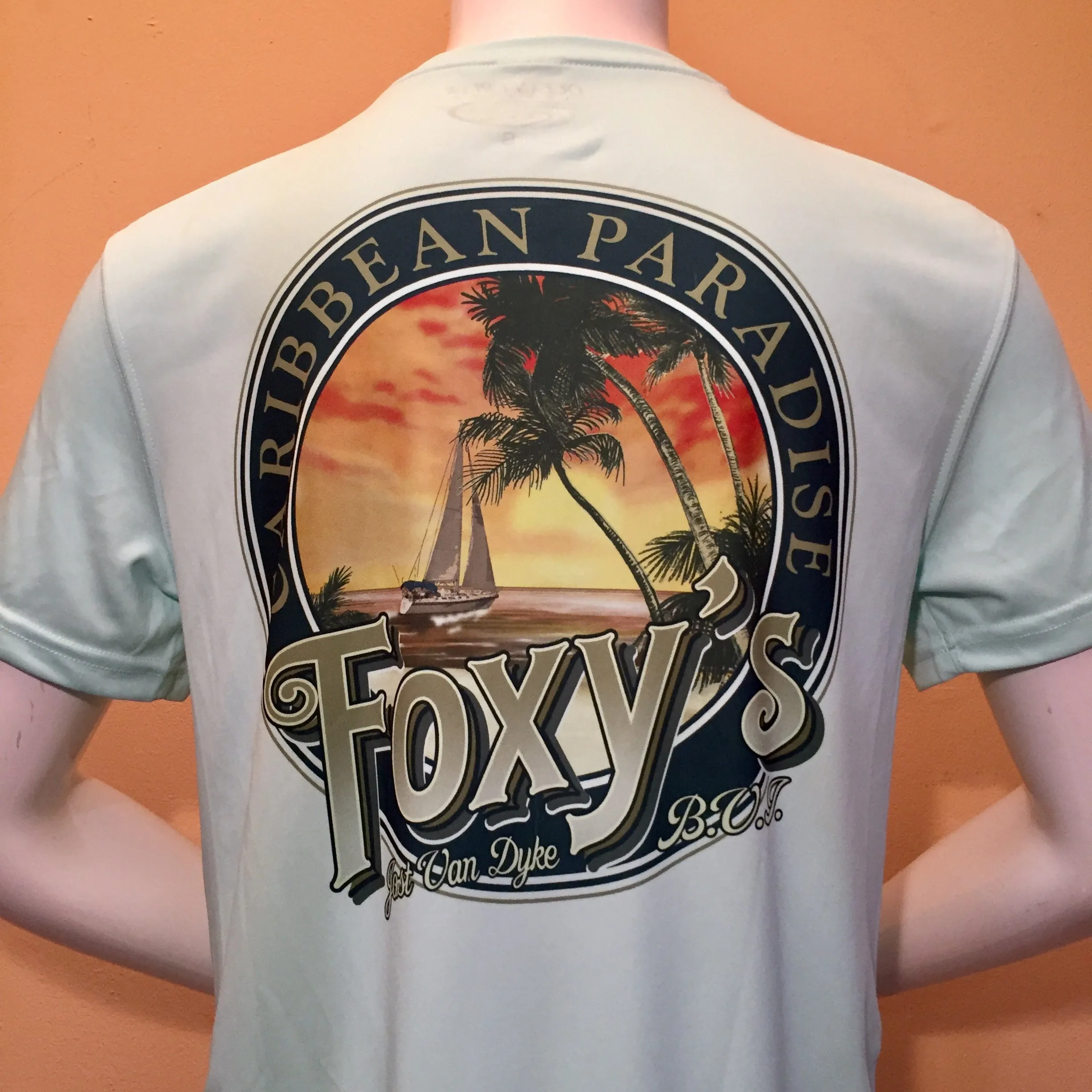 Foxy's 'Caribbean Paradise' Short Sleeve Performance Tee