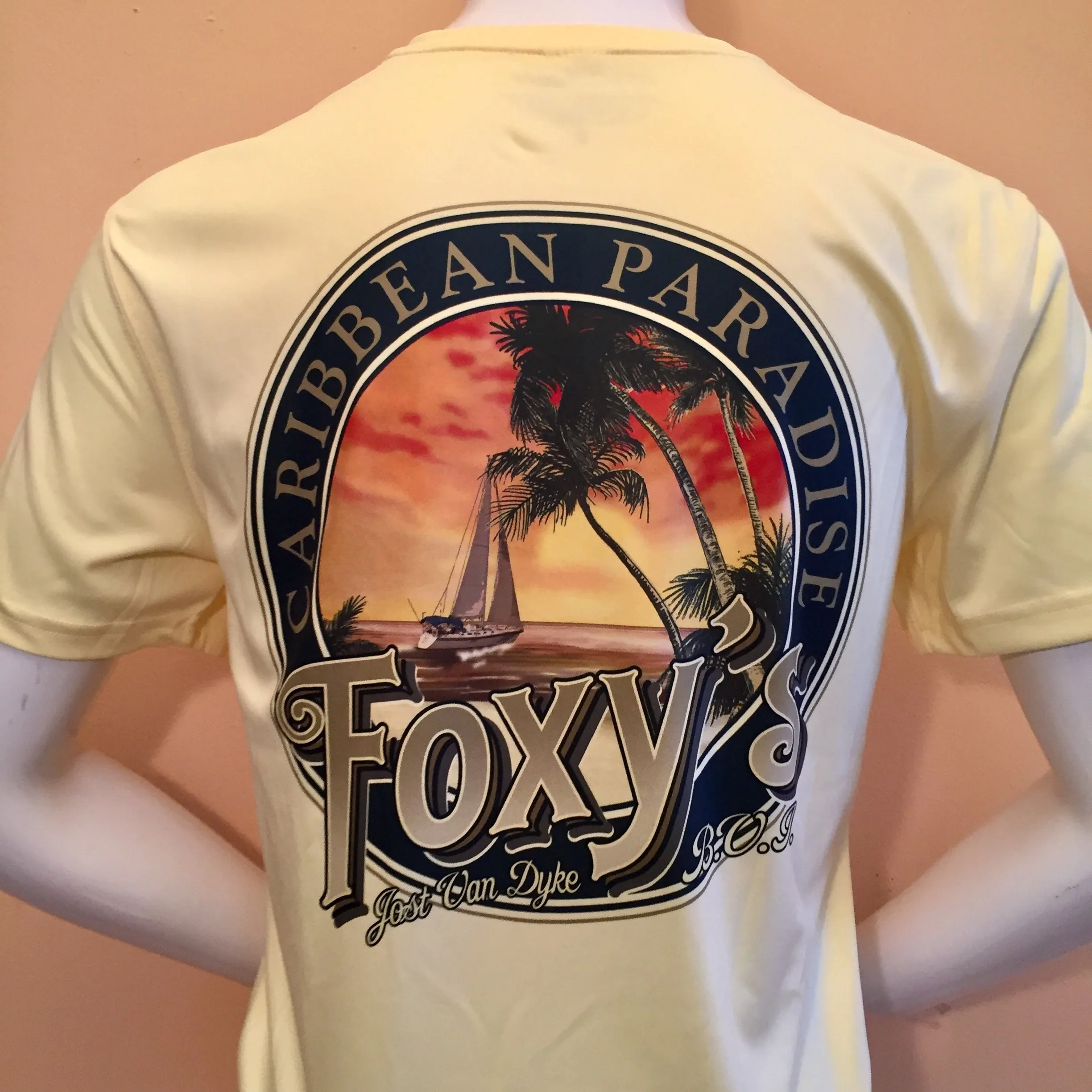 Foxy's 'Caribbean Paradise' Short Sleeve Performance Tee
