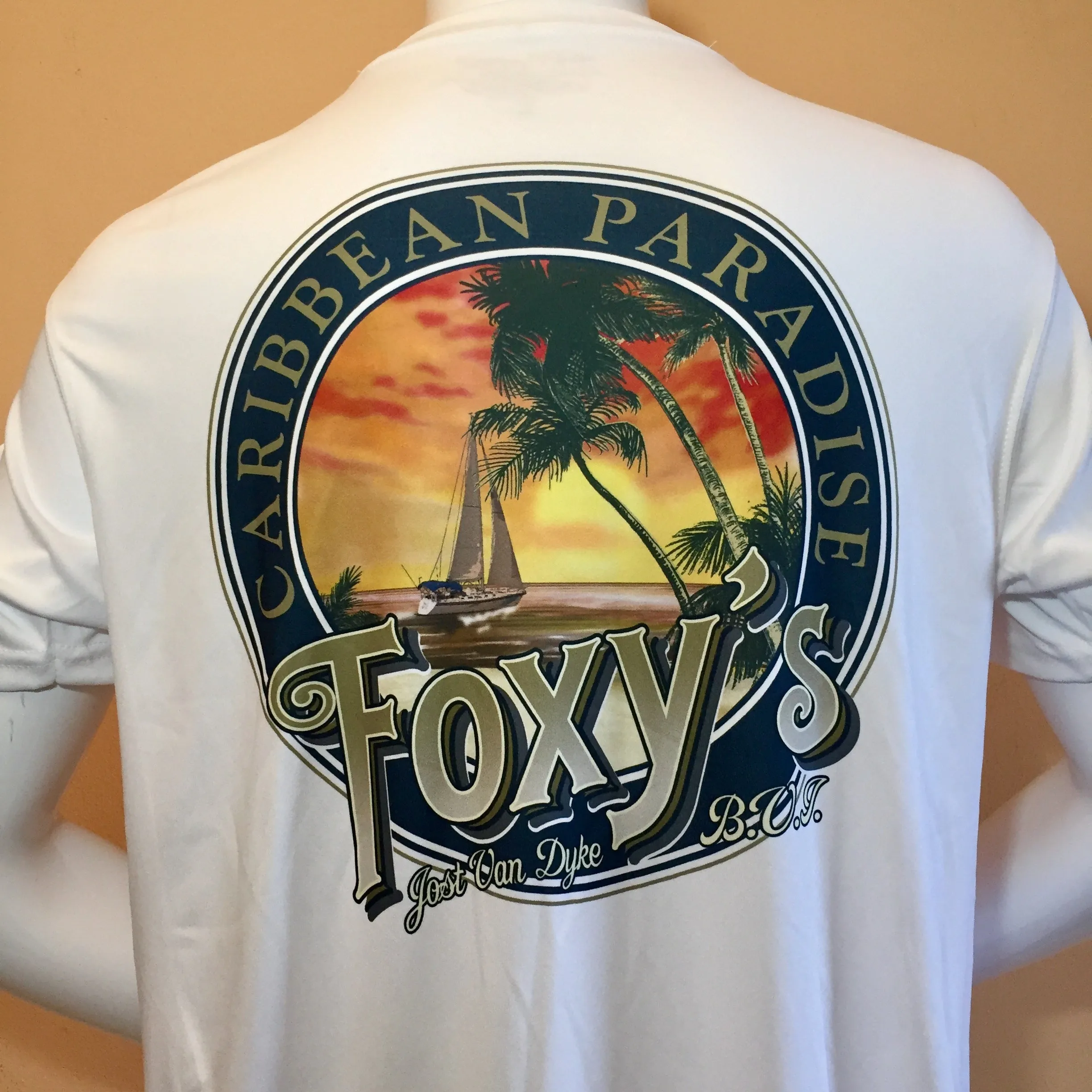 Foxy's 'Caribbean Paradise' Short Sleeve Performance Tee