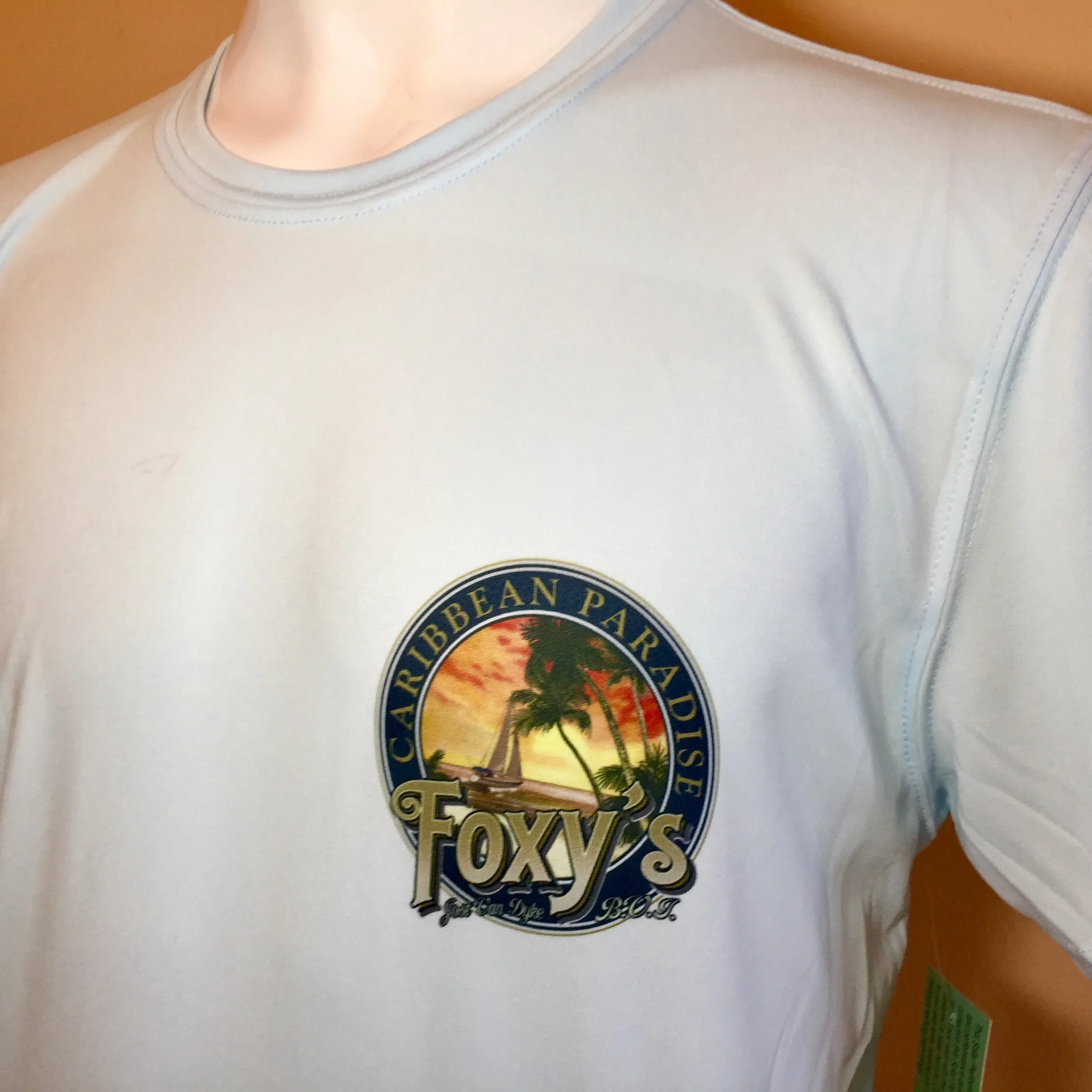 Foxy's 'Caribbean Paradise' Short Sleeve Performance Tee