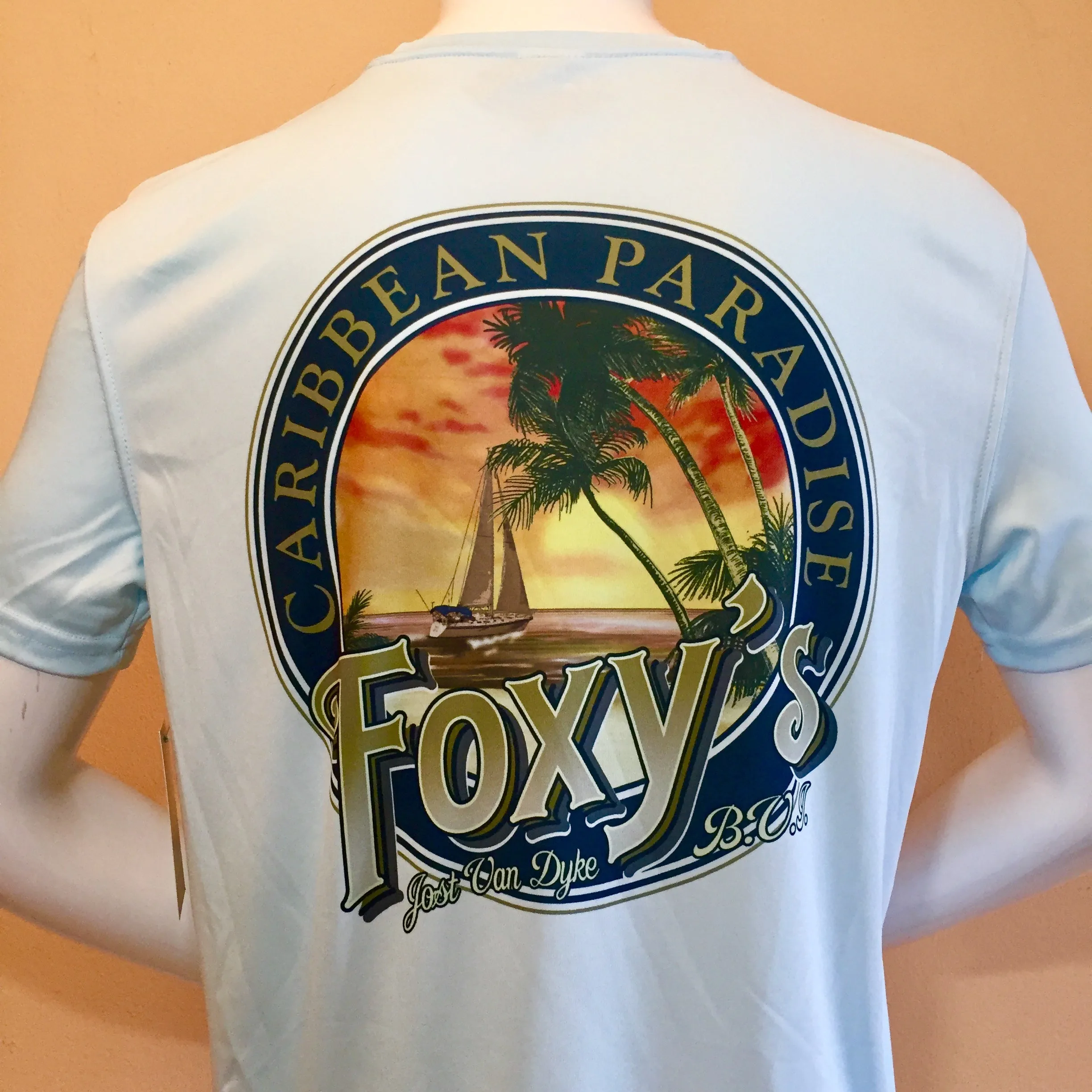 Foxy's 'Caribbean Paradise' Short Sleeve Performance Tee