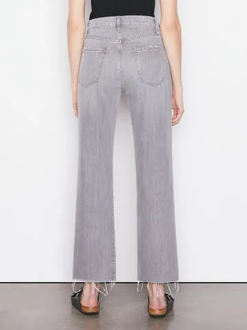 Frame - Le Jane Crop Raw Hem Jeans - Somber