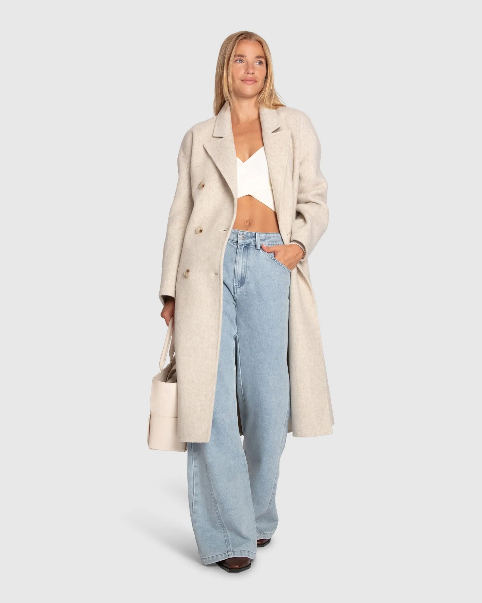 Free Love Coat - Oat Marle