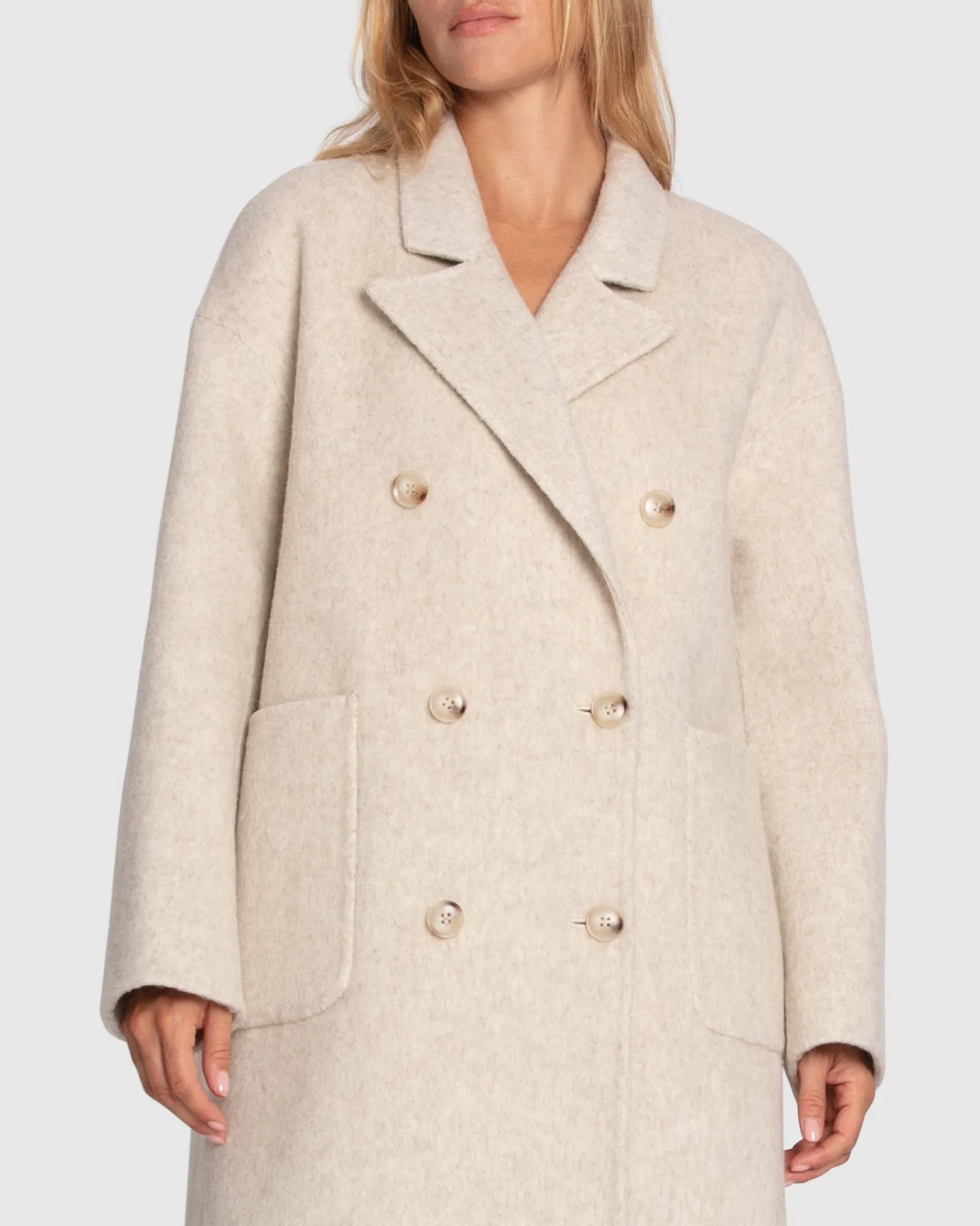 Free Love Coat - Oat Marle