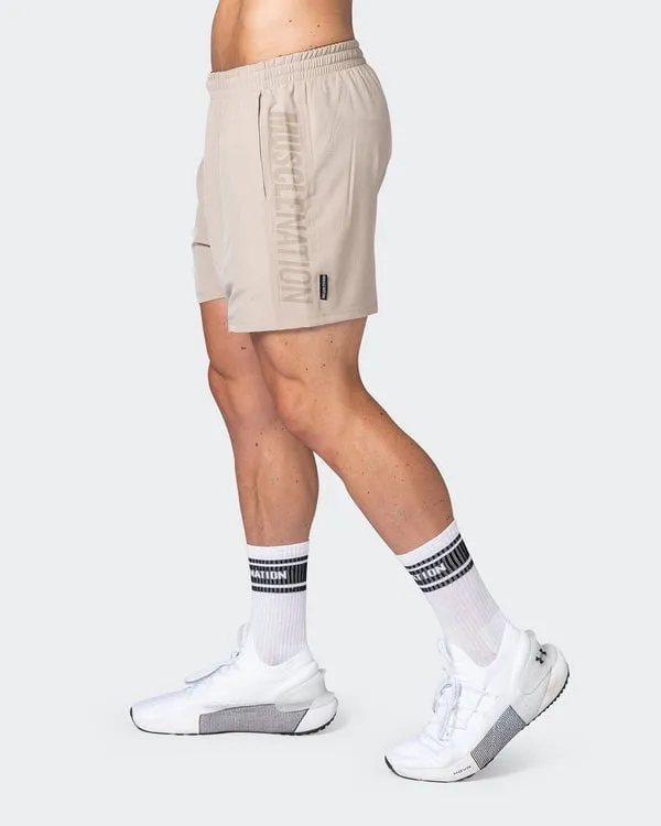 Function 4" Shorts - Bone