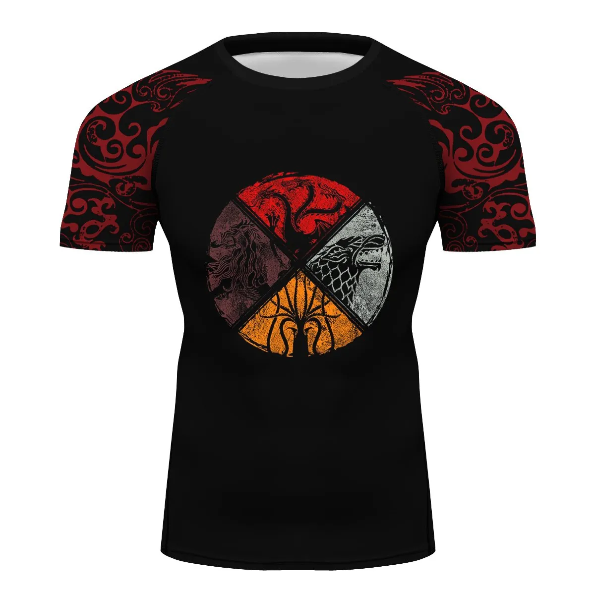 Game Tv Series Thrones short sleeves Quick-Dry Sports Tights