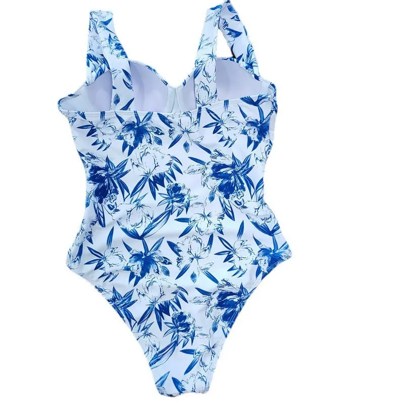 Gather Thin Flab Hiding One-piece Ladies Swimsuit trendy