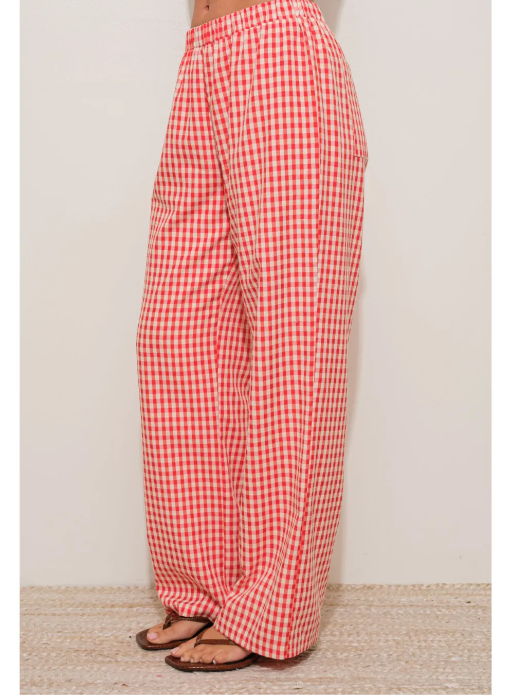 Gingham Relaxed Pants