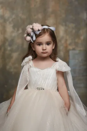 Glitter Tulle Ballgown Dress for Little Girls